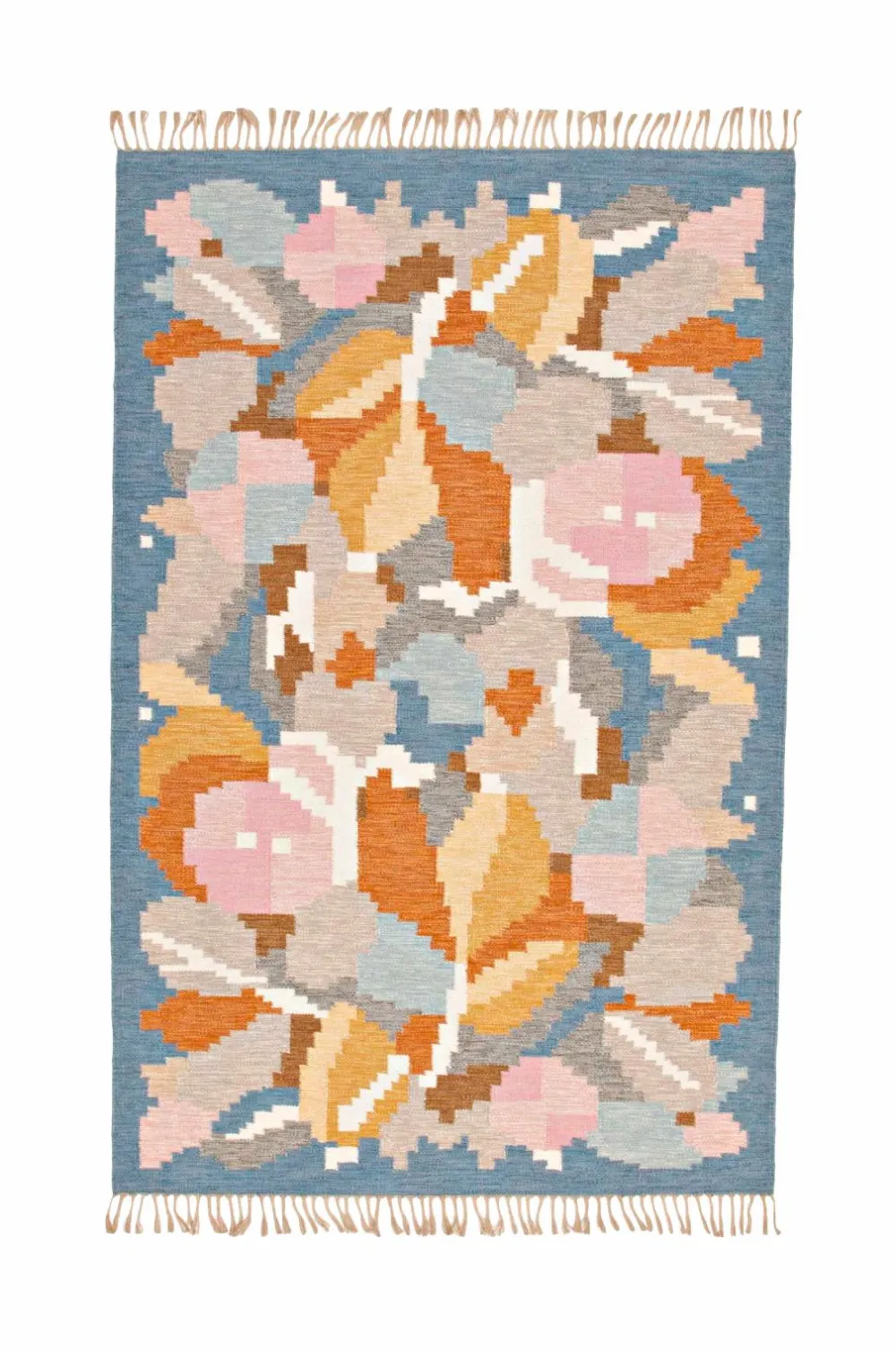 Bargi Uldtæpper>Uldtæppe Röllakan 250 x 350 cm Blå