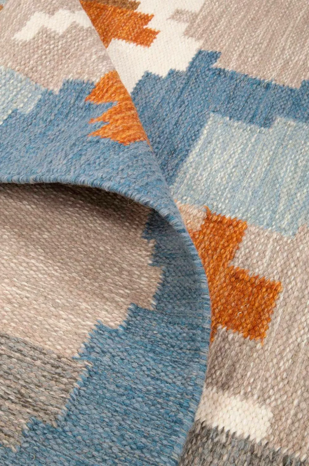 Bargi Uldtæpper>Uldtæppe Röllakan 250 x 350 cm Blå