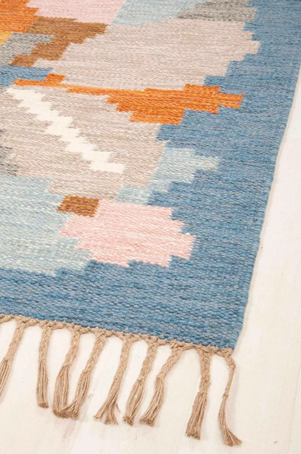 Bargi Uldtæpper>Uldtæppe Röllakan 250 x 350 cm Blå