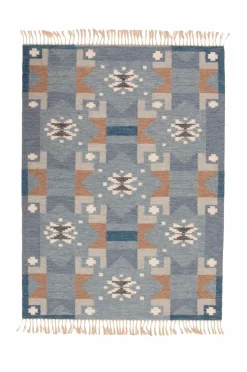 Bargi Uldtæpper>Uldtæppe Röllakan 250 x 350 cm Blå