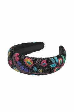 Becksöndergaard Håraccessories|Håraccessories>Hårbøjle Fairygard Wide Beaded Hairbrace Black