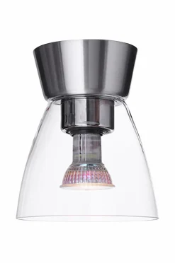 Belid Badeværelsesbelysning>Plafond Bizzo diameter 16,5 Aluminium/Klar glas