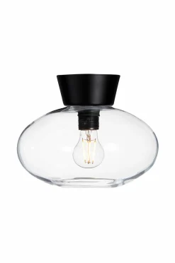 Belid Badeværelsesbelysning>Plafond Bullo diameter 27 Matsort/Klar glas