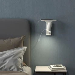 Belid Lampetilbehør>Væghylde Tyson Hvid struktur