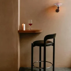 Belid Væglampe Diablo Mattsvart/Blankröd New