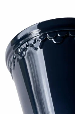 Bergs Potter Potteskjulere>Krukke med underskål Københavner GLAZED, diameter 21 cm Sapphire blue