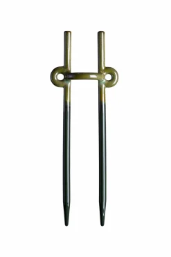 Bergs Potter Planter & Blomster>Plantepæl, Folk: Hinto glaseret Moss Green