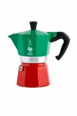 Bialetti Kaffe- & Espressomaskiner>Moka-maskine 3 kopper Moka Italien Grøn-rød