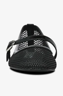 Bianco Ballerinasko biaLilja Mary Jane Mesh Black Hot