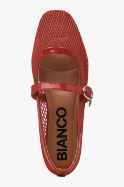 Bianco Ballerinasko>Ballerinasko biaLilja Mary Jane Mesh Red