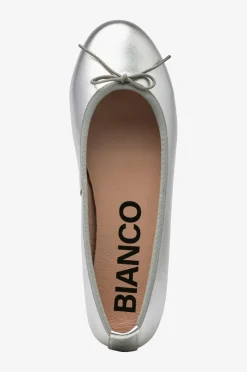 Bianco Ballerinasko>Ballerinasko Biamadison Ballerina Metallic Leather Metallic silver