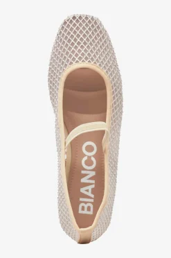 Bianco Ballerinasko biaLilja Mesh Ballerina Off white Outlet