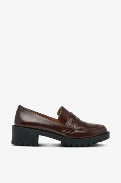 Bianco Loafers>Loafer Biapearl Simple Penny Loafer Faux Leather Brown