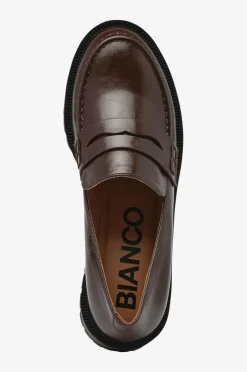 Bianco Loafers>Loafer Biapearl Simple Penny Loafer Faux Leather Brown