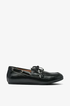 Bianco Loafers>Loafers biaMarlene Boat Shoe Faux Leather Black