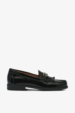Bianco Loafers>Loafers biaPop Snaffle Fringe Loafer Nappalak Black