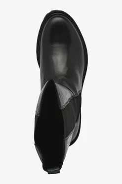 Bianco Støvle biAgina Knee High Chelsea Boot Smooth Leather Black New