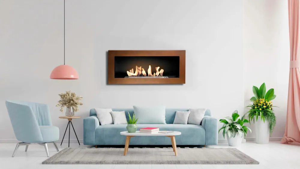 Biopejs Butikken Biopejse>Etanolkamin 90 cm Brun/kobber