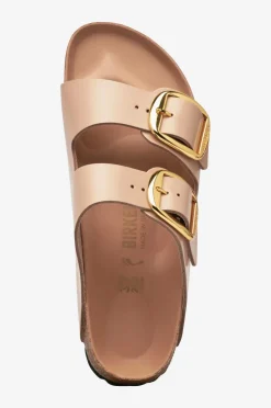 Birkenstock Sandaler & Sandaler Med Hæl>Sandaler Arizona BB Lena High Shine New Beige Hex High-Shine New Beige