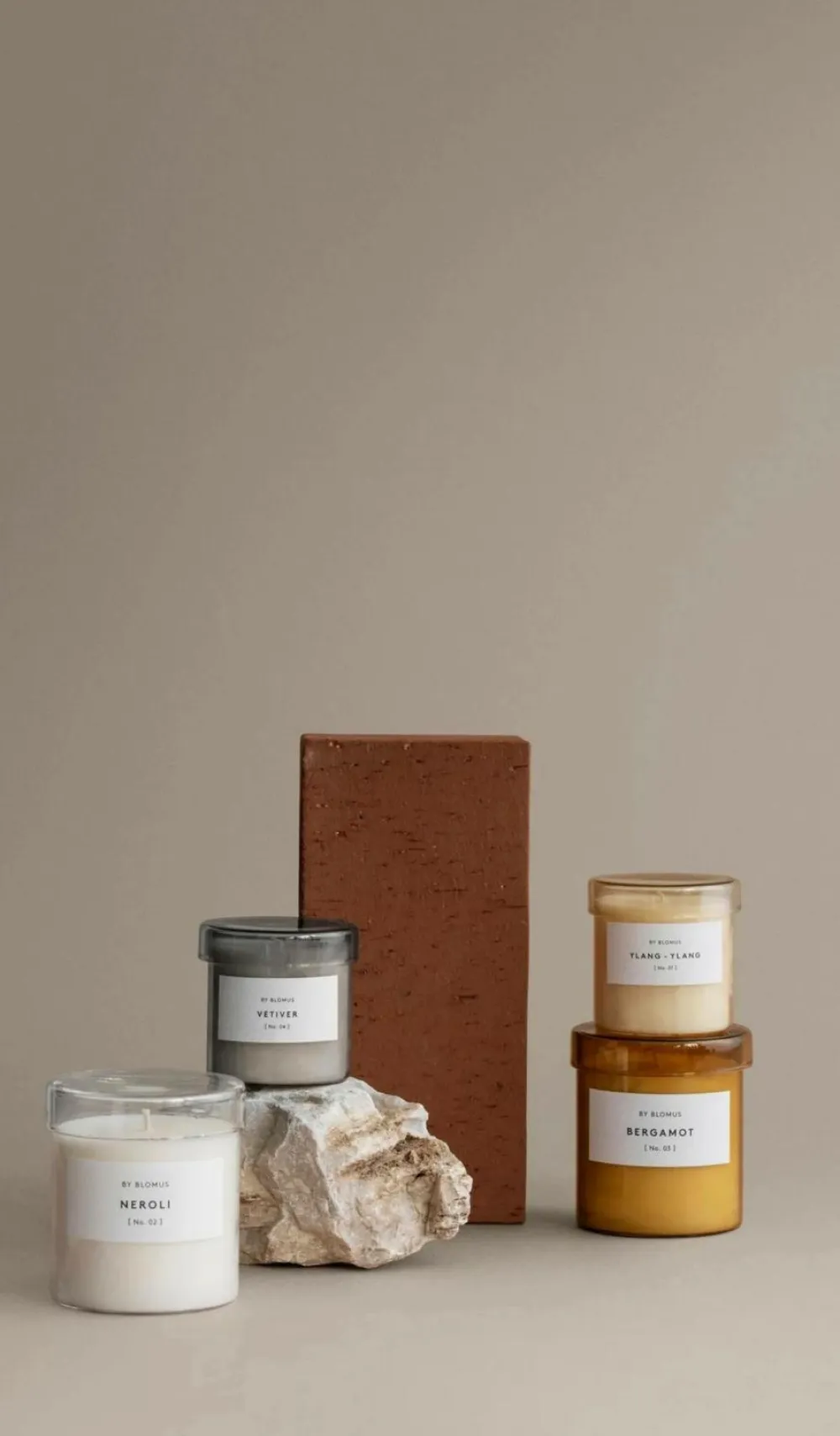 Blomus Rumduft>Duftlys Valoa 9 cm Bergamotbrun