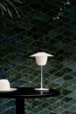 Blomus Udendørsbelysning|Genopladelige Lamper>Mobil lampe LED Ani 36 cm Mat hvid hvid