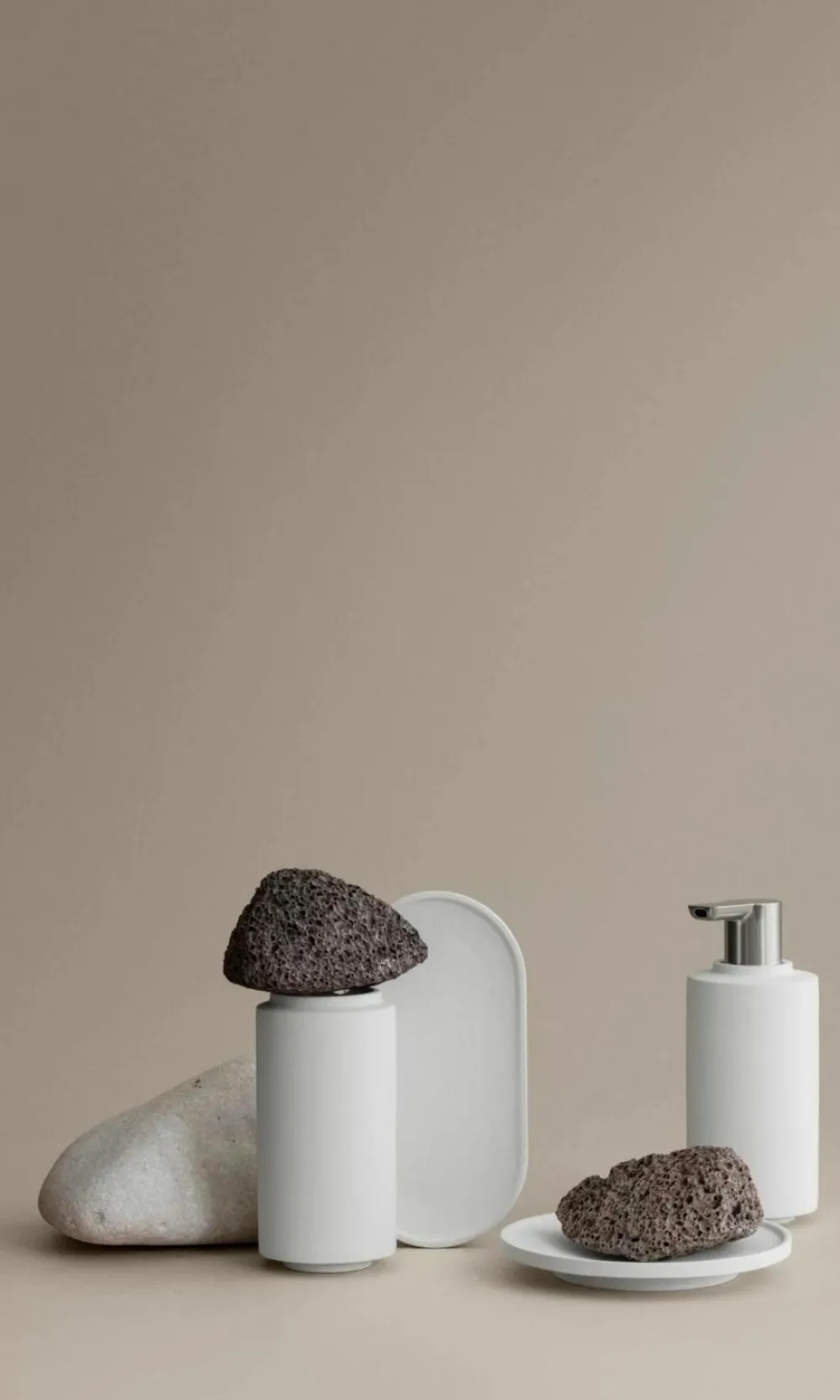 Blomus Badeværelsestilbehør>Sæbeskål Creto 14 cm Lilje hvid