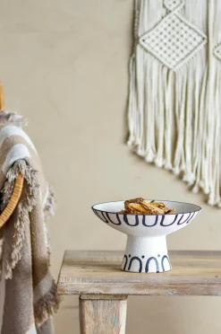 Bloomingville Mayotte Skål på piedestal Sort Hot