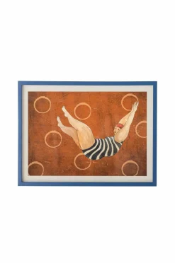 Bloomingville Svela Illustration m/ramme Brun