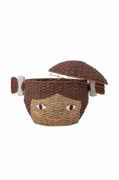 Bloomingville Børnemøbler>MINI Kurv med låg Lill Brun