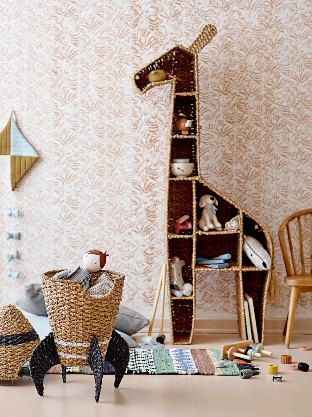 Bloomingville MINI Kurv Cosmina, med låg Black mdf/metal Online