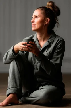 Borås Cotton Pyjamas Oliver Grønn Clearance