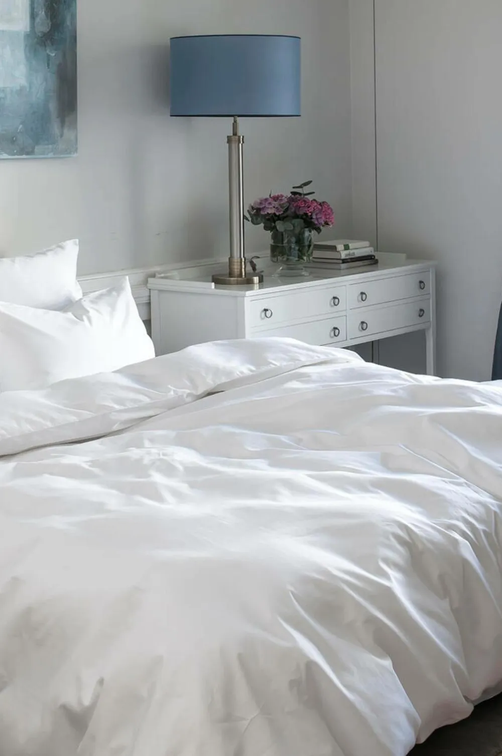 Borås Cotton Sengesæt Cloud Single Color, White New