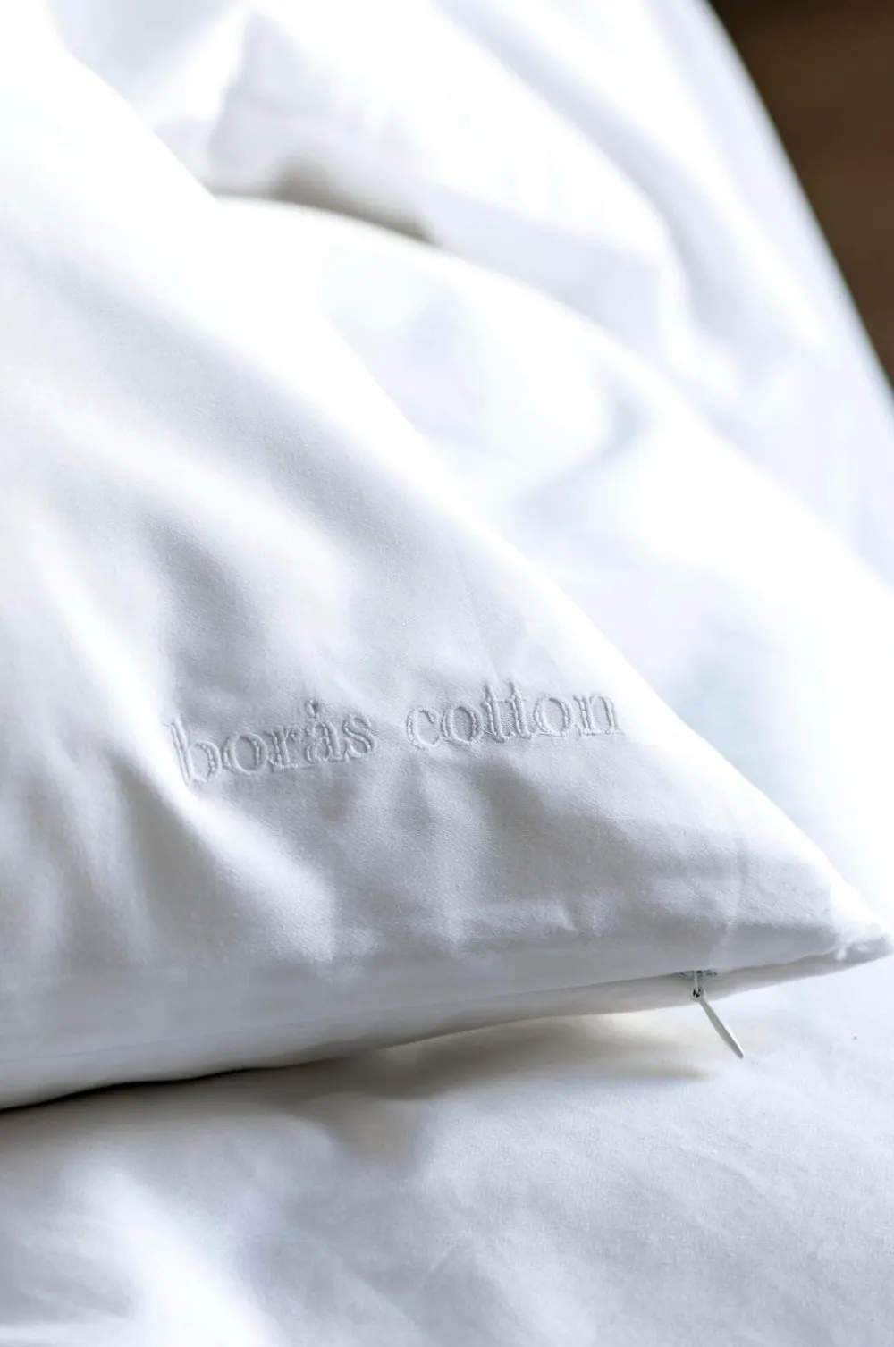 Borås Cotton Sengesæt Cloud Single Color, White New