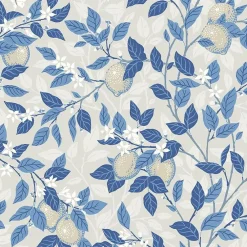 Boråstapeter Tapet Citronträd Blå 6149 Best