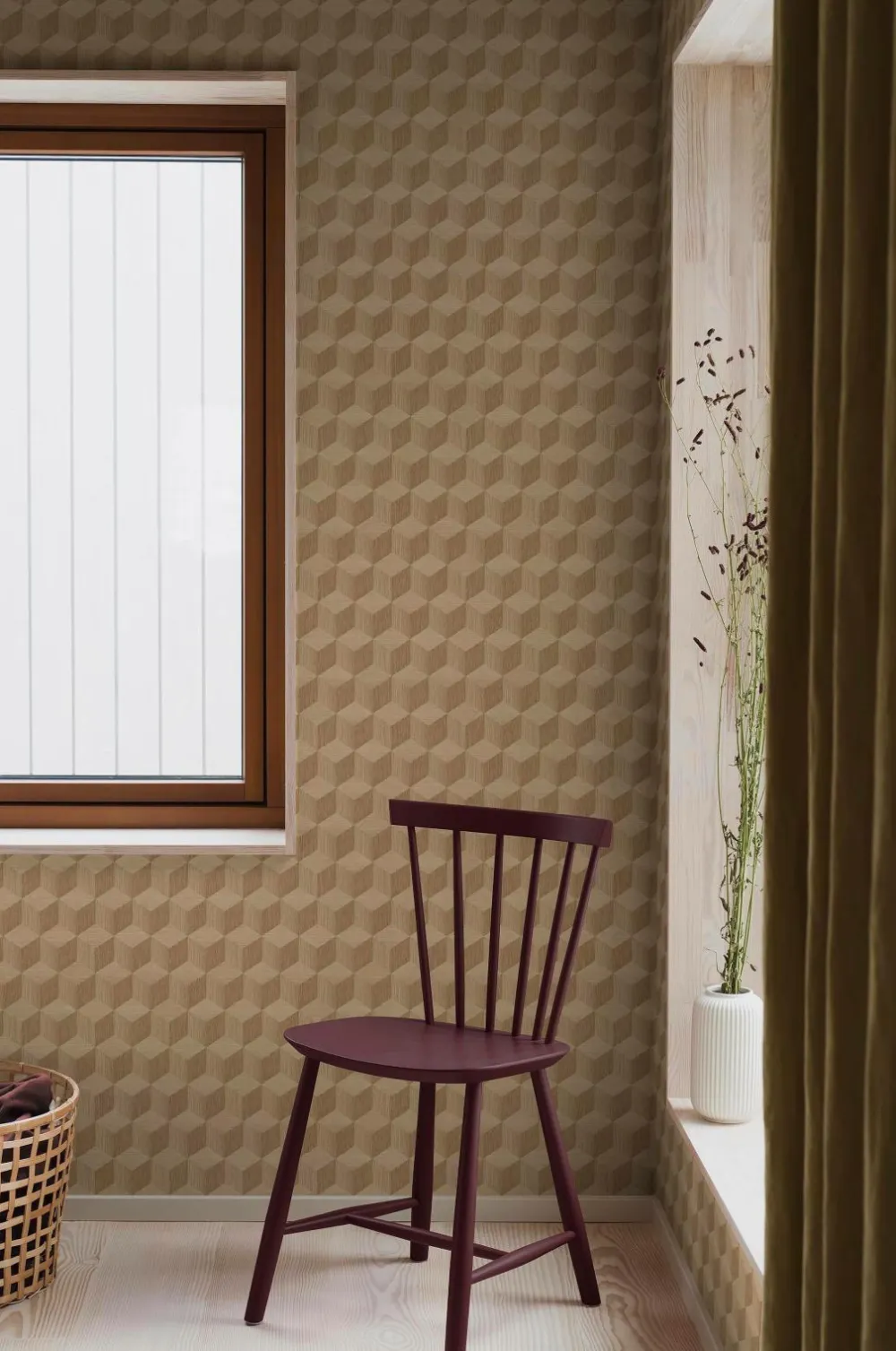 Boråstapeter Tapeter>Tapet Cube Beige 4747