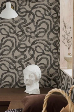 Boråstapeter Tapet Curve Beige 4735 Discount