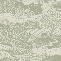 Boråstapeter Tapeter>Tapet Solängen Grøn 5830