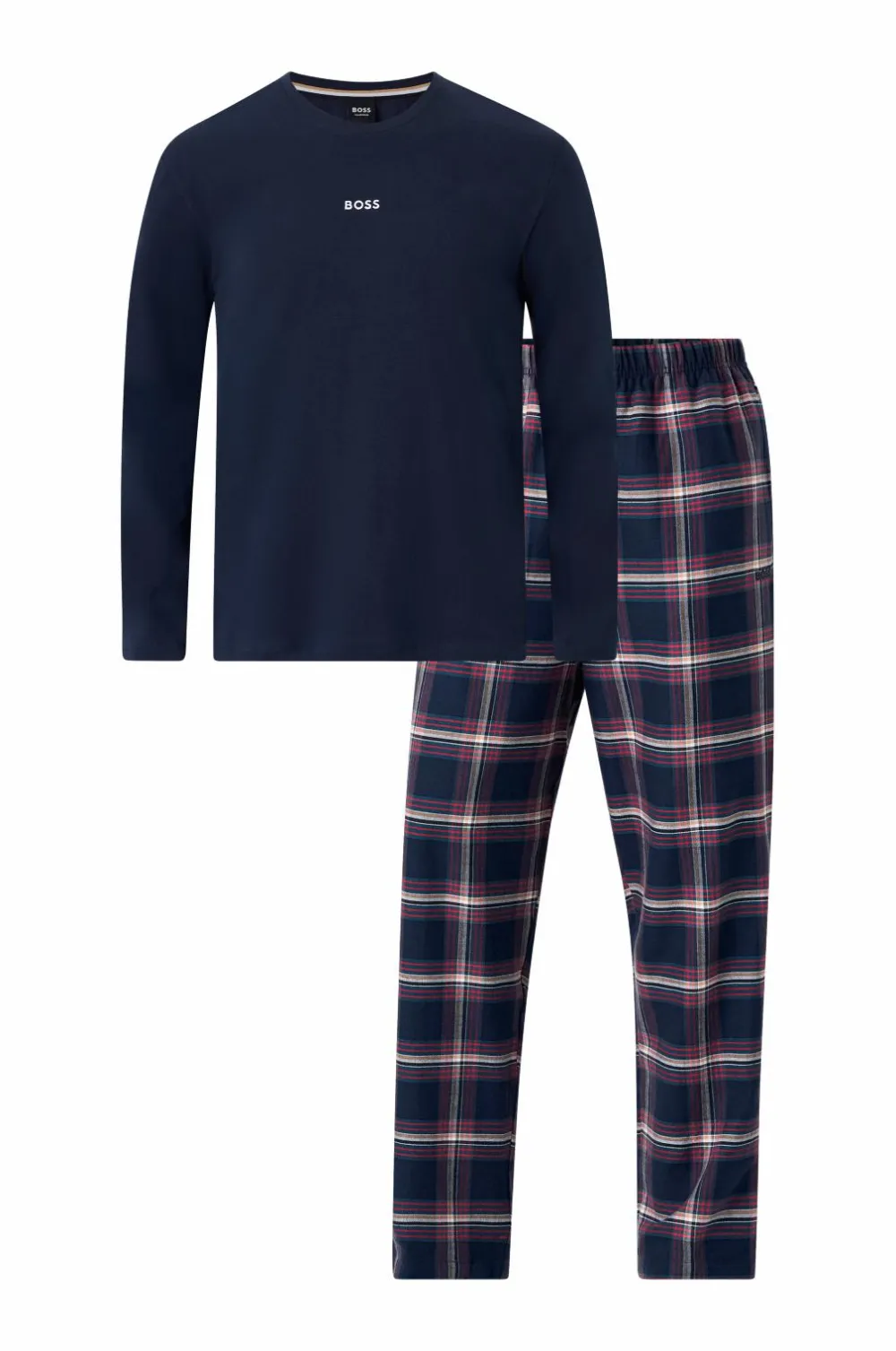 BOSS Pyjamassæt Holiday Long 460open blue Online