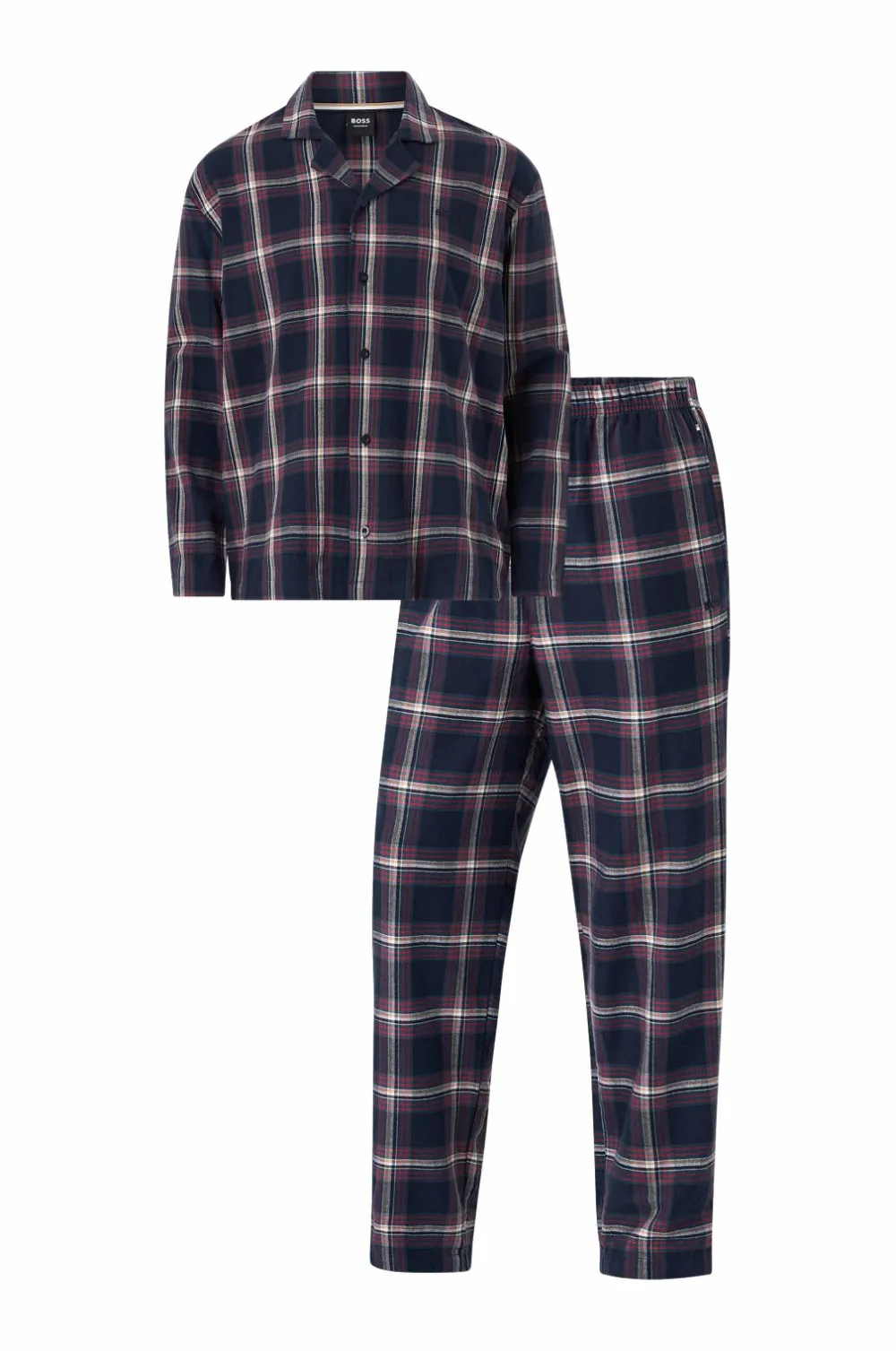 BOSS Nattøj & Homewear>Pyjamassæt Holiday Pyjama 460Open blue