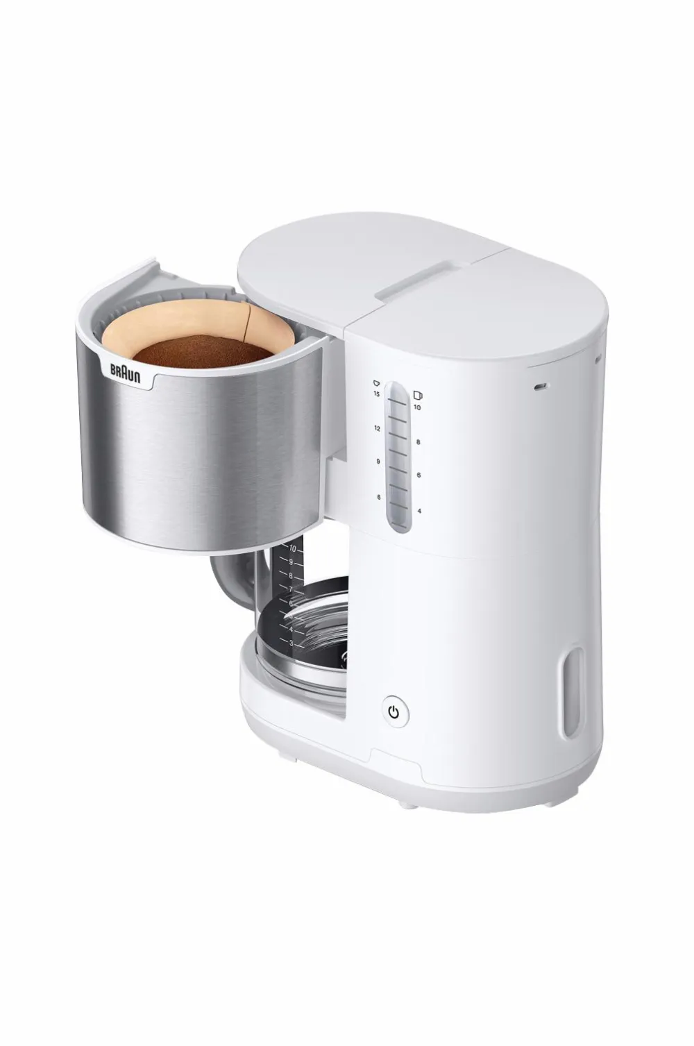 Braun Kaffe- & Espressomaskiner>Kaffemaskine KF1500wh PurShine No color