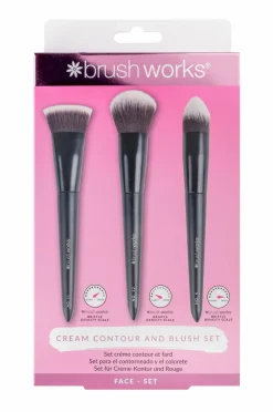 Brushworks Makeupbørster>Cream Contour And Blush Set No Color