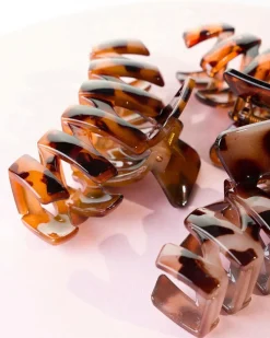 Brushworks Tortoiseshell Claw Clips - 3 Pack No Color Sale