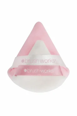 Brushworks Makeupbørster>Triangular Powder Puff Duo No colour
