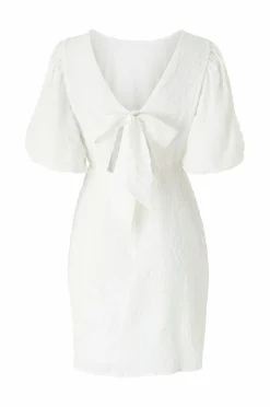 Bubbleroom Kjoler>Kjole Structured Bow White
