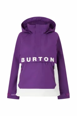 Burton Overtøj|Overtøj>Snowboardjakke / skijakke W Frostner Anorak Imperial purple/stout white