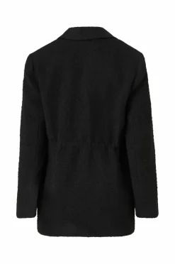 By Malina Blazere & Veste>Habitjakke Elodie Drawstring Boucle Blazer Black
