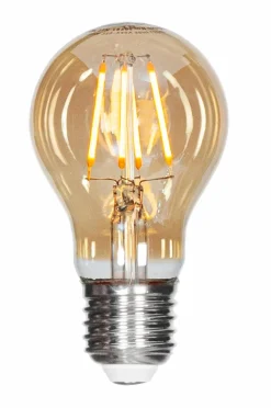 By Rydéns Filament dekorationspære LED Ø60 mm Amber Discount