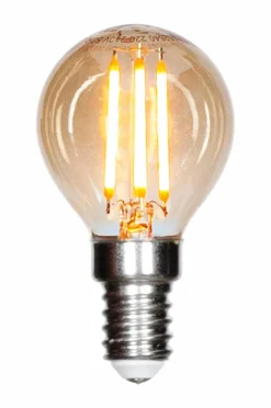 By Rydéns Filament dekorationspære LED Ø45 mm Amber Hot