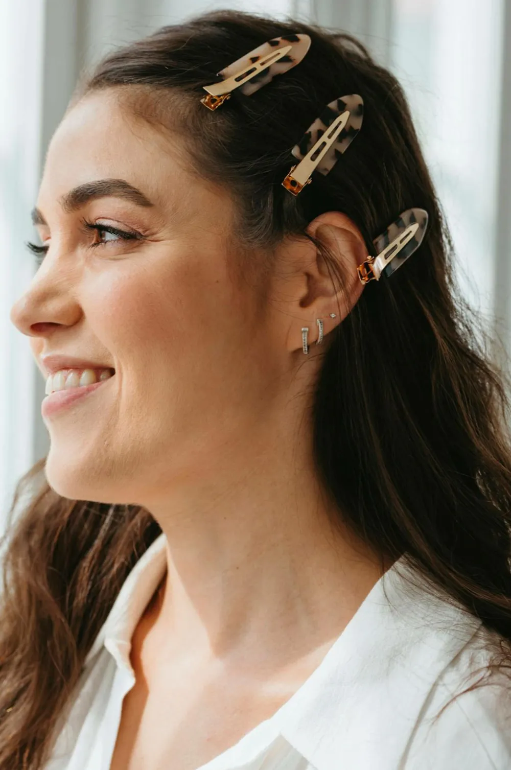 ByBarb Makeup Hair Clips 4-pak Skildpadde Best