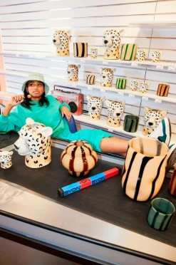 Byon Vase Curt Sort/beige Best